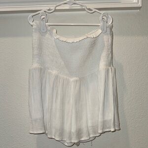 Chic White Mini Skort